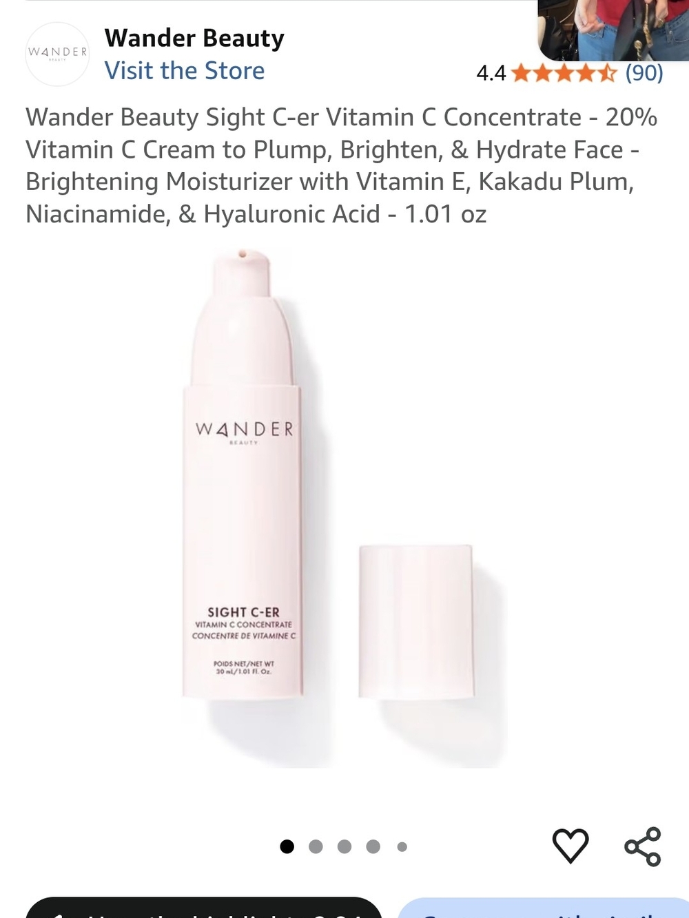 Wander Beauty Light Pink Sight C-ER Vitamin C Concentrate Primer